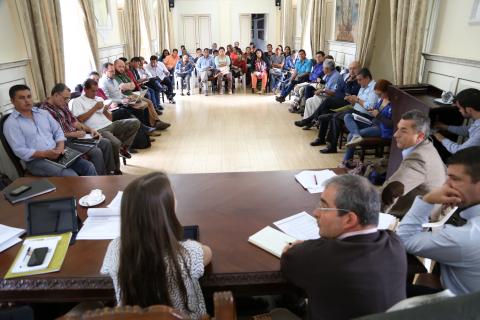 Reunión Mesa Campesina del Cauca